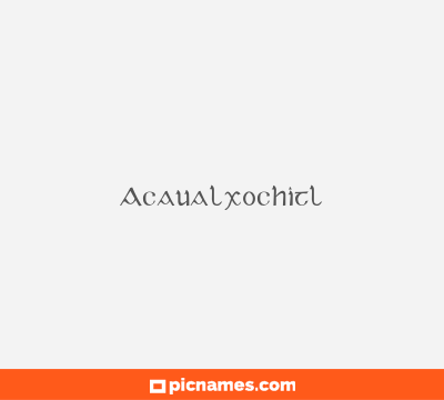 Acaualxochitl
