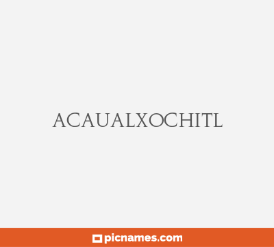 Acaualxochitl