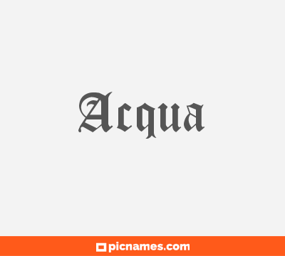 Acqua