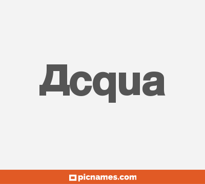 Acqua