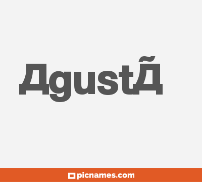 AgustÃ­