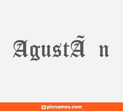 AgustÃ­n