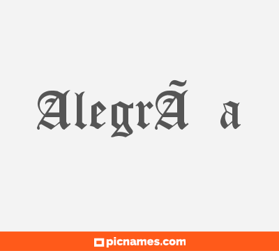 AlegrÃ­a