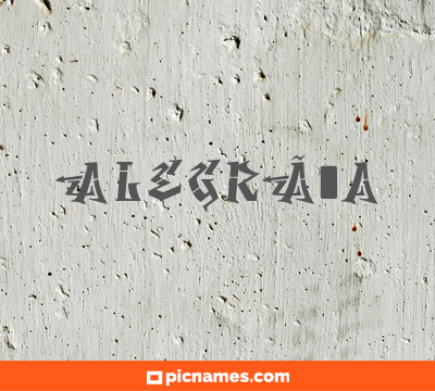 AlegrÃ­a