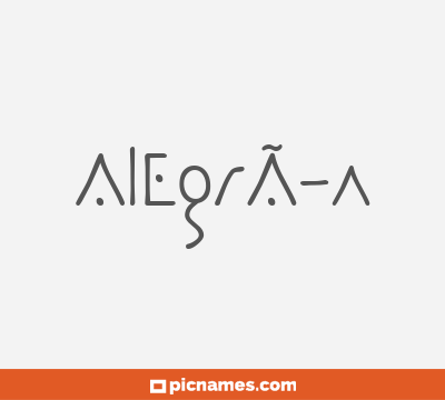 AlegrÃ­a