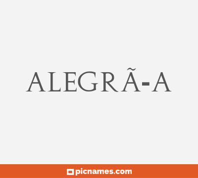 AlegrÃ­a