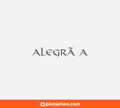 AlegrÃ­a