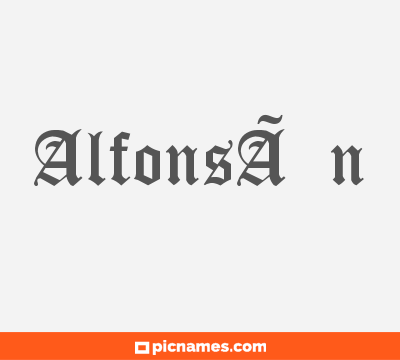 AlfonsÃ­n