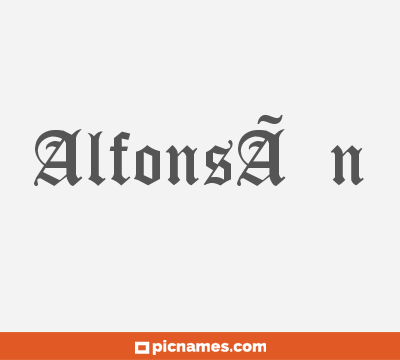 AlfonsÃ­n