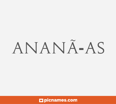 AnanÃ­as