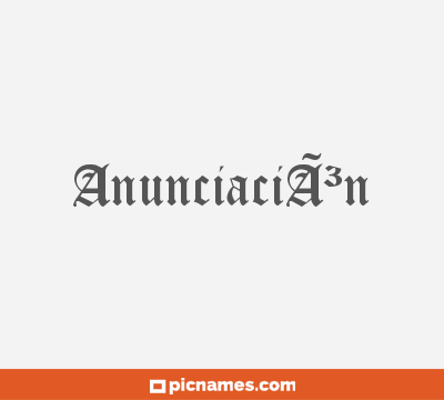 AnunciaciÃ³n