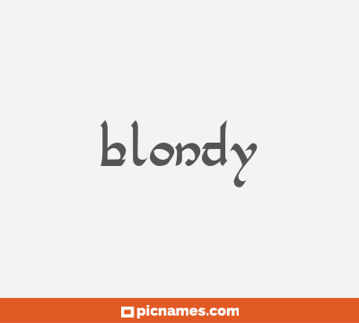 Blondy