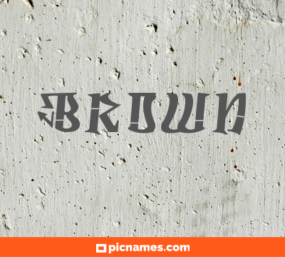 Brown
