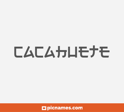 Cacahuete