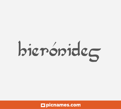 Hierónides