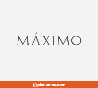 Máximo