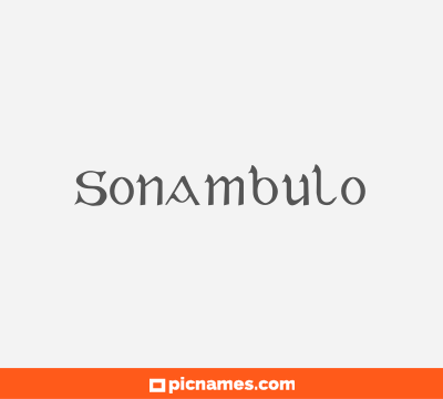 Sonambulo