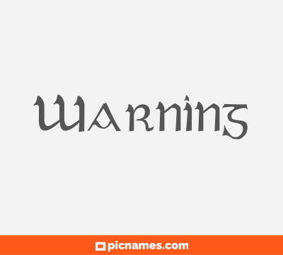 Warning