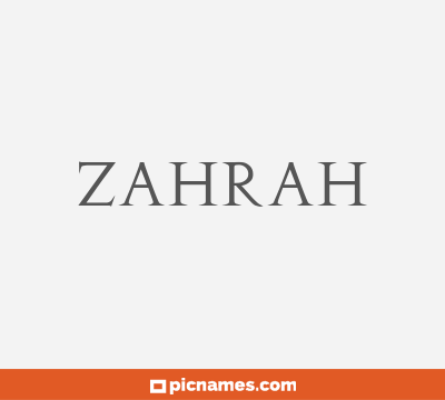 Zahrah