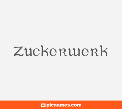 Zuckerwerk