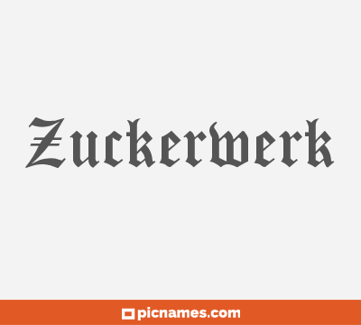 Zuckerwerk