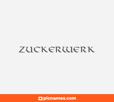 Zuckerwerk